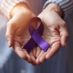 Alzheimer's awareness ribbon
